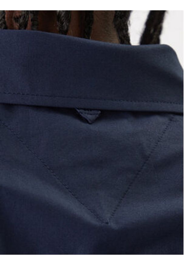 Tommy Jeans Koszula DM0DM04405 Granatowy Slim Fit. Kolor: niebieski. Materiał: bawełna