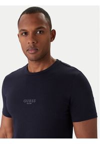 Guess T-Shirt M2YI72 I3Z14 Granatowy Slim Fit. Kolor: niebieski. Materiał: bawełna #2