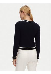 Luisa Spagnoli Kardigan Macori 58615 Czarny Slim Fit. Kolor: czarny. Materiał: wełna #4