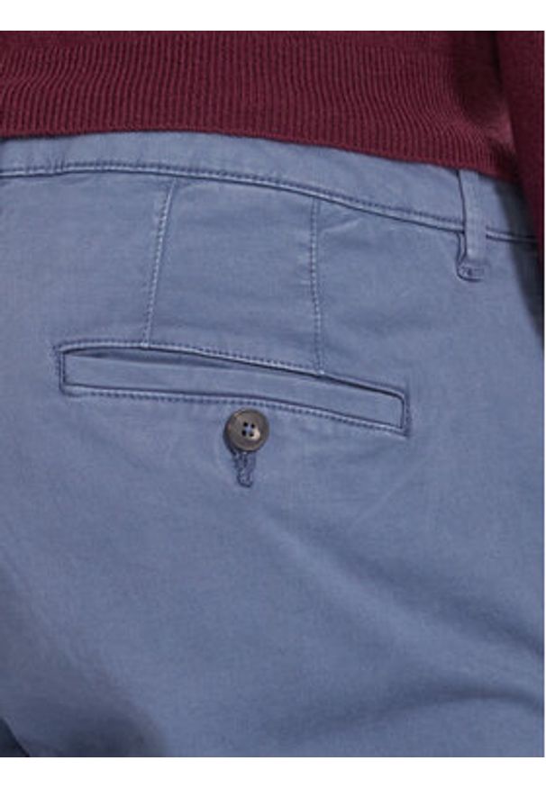 United Colors of Benetton - United Colors Of Benetton Chinosy 4TZYUF04P Niebieski Slim Fit. Kolor: niebieski. Materiał: bawełna