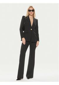 Babylon Spodnie materiałowe S00563 Czarny Regular Fit. Kolor: czarny. Materiał: syntetyk #5