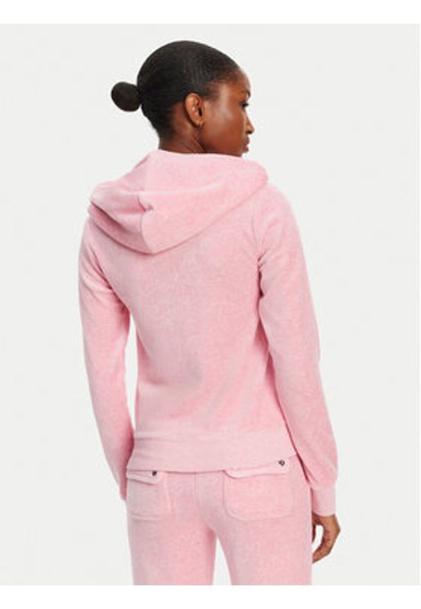 Juicy Couture Bluza Robertson JCAP176 Różowy Slim Fit. Kolor: różowy. Materiał: syntetyk