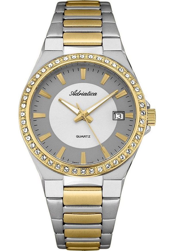 Zegarek Adriatica Zegarek damski Adriatica A3804.2113QZ srebrny. Kolor: srebrny