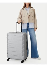 Gino Rossi - GINO ROSSI Walizka duża CEO-GIN-L-003-05-SILVER Srebrny. Kolor: srebrny #1