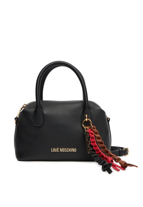 Love Moschino - LOVE MOSCHINO Torebka JC4305PP0MK1100A Czarny. Kolor: czarny. Materiał: skórzane