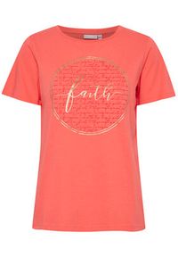 Fransa T-Shirt 20611797 Koralowy Regular Fit. Kolor: pomarańczowy. Materiał: bawełna #4