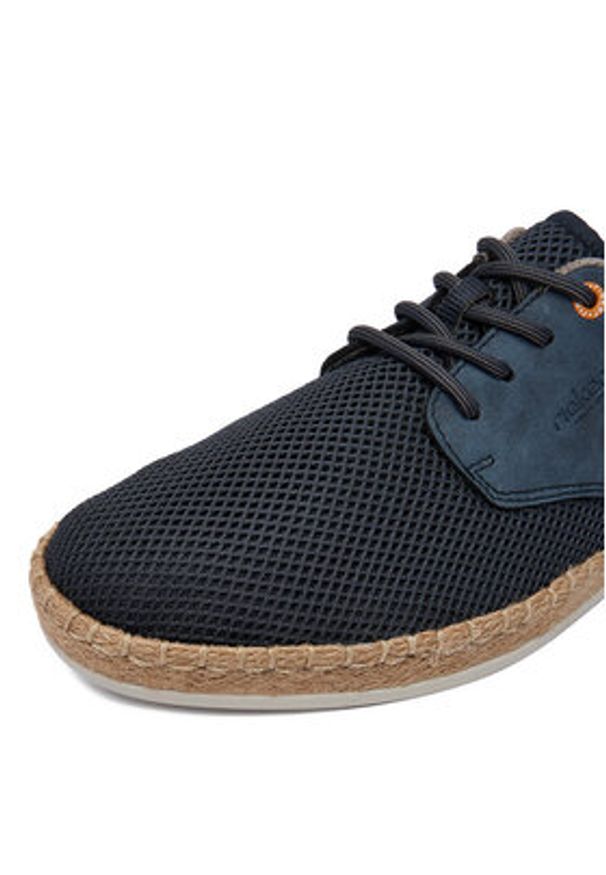 Rieker Espadryle CEO-B2648-14 Granatowy. Kolor: niebieski. Materiał: materiał