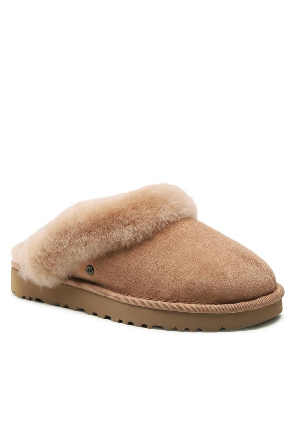 Kapcie Ugg W Classic II 1130876 Che. Kolor: brązowy. Materiał: skóra