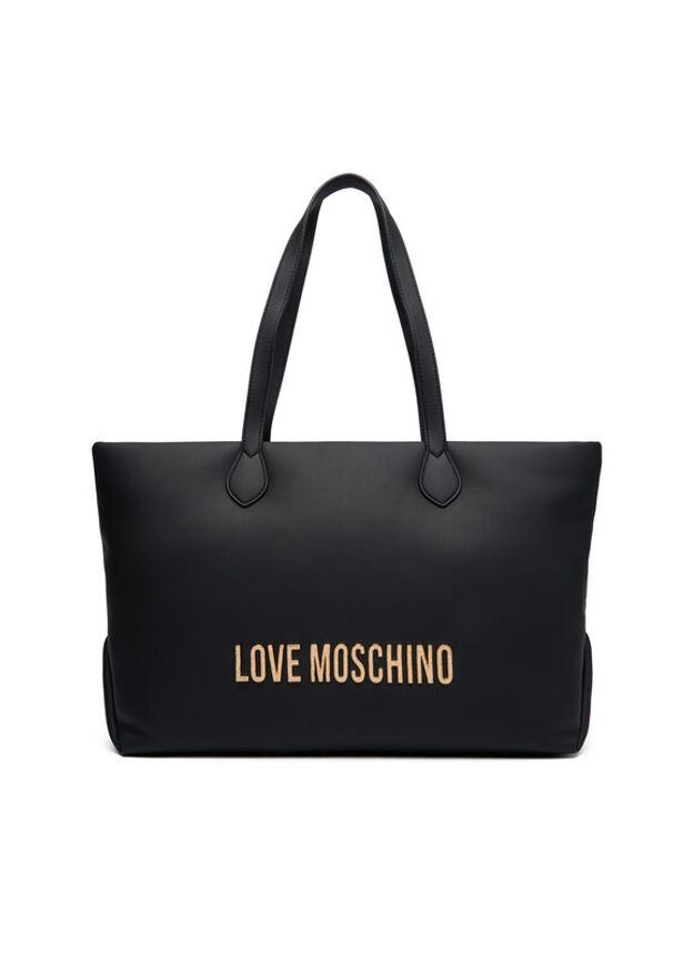 Love Moschino - LOVE MOSCHINO Torebka JC4395PP0NKD000A Czarny. Kolor: czarny. Materiał: skórzane