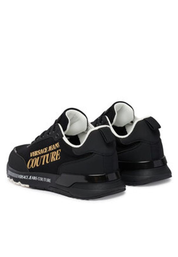 Versace Jeans Couture Sneakersy 80YA3SA5 Czarny. Kolor: czarny. Materiał: materiał