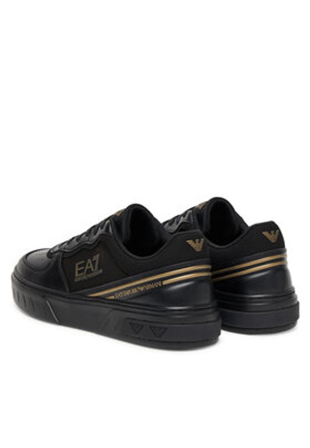 EA7 Emporio Armani Sneakersy 7X000338 AF18614 MZ177 Czarny. Kolor: czarny. Materiał: skóra