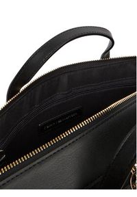 TOMMY HILFIGER - Tommy Hilfiger Torba na laptopa Th Icon Laptop Bag Mono AW0AW18003 Czarny. Kolor: czarny. Materiał: skóra #4
