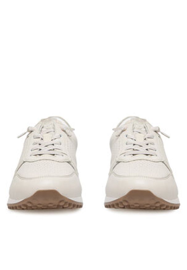 Remonte Sneakersy D3100-60 Beżowy. Kolor: beżowy. Materiał: skóra