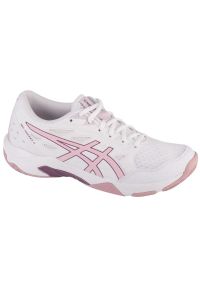 Buty do siatkówki Asics Gel-Rocket 11 1072A093-103 białe. Kolor: biały. Materiał: syntetyk, guma. Szerokość cholewki: normalna. Sport: siatkówka