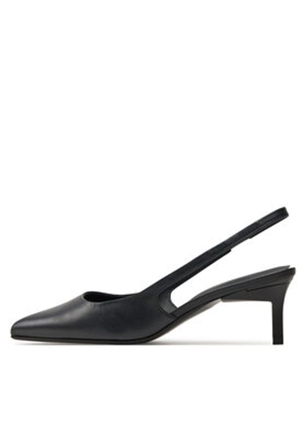 Calvin Klein Sandały Slingback Pump 50 HW0HW02069 Czarny. Kolor: czarny. Materiał: skóra