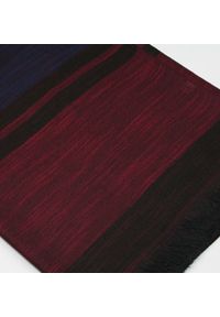 Lekki Szalik Wiosenno-Jesienny - Teer - Ciemna Kolorystyka. Okazja: na spacer. Kolor: wielokolorowy. Materiał: poliester. Wzór: prążki, paski. Sezon: wiosna, jesień. Styl: elegancki #2