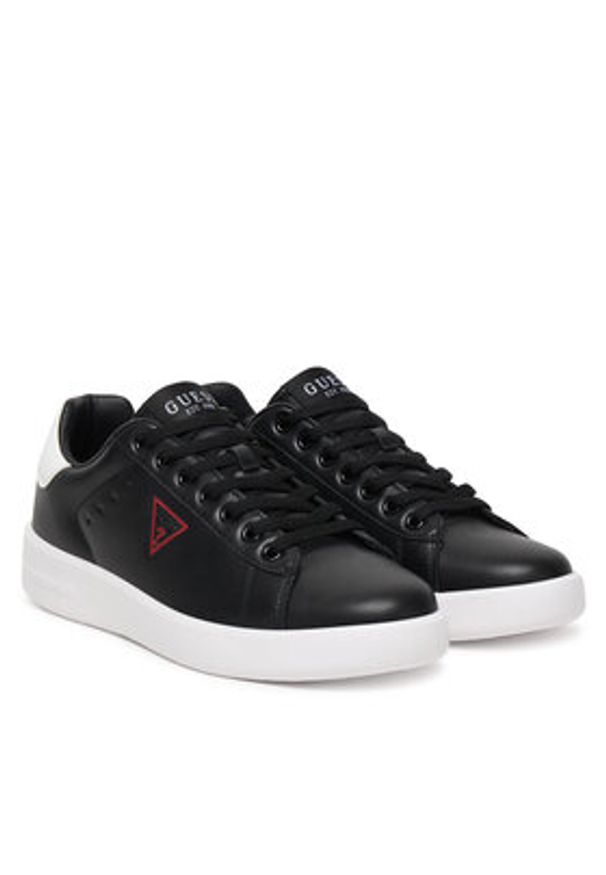Guess Sneakersy FMJYUK ELE12 Czarny. Kolor: czarny. Materiał: skóra