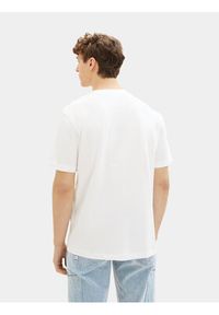 Tom Tailor Denim T-Shirt 1037655 Biały Basic Fit. Kolor: biały. Materiał: bawełna