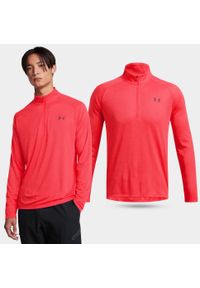 Koszulka męska treningowa Under Armour Tech z długim rękawem. Kolor: czerwony. Długość rękawa: długi rękaw. Długość: długie