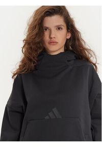 Adidas - adidas Bluza Z.N.E. JE7860 Czarny Loose Fit. Kolor: czarny. Materiał: bawełna #3