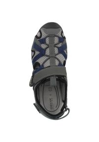Geox - Sandały GEOX J BOREALIS BOY Szary. Kolor: szary. Materiał: syntetyk, tkanina. Sezon: lato