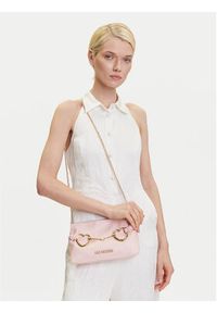 Love Moschino - LOVE MOSCHINO Torebka JC4034PP1MLB0601 Różowy. Kolor: różowy. Materiał: skórzane