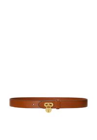 Lauren Ralph Lauren - LAUREN RALPH LAUREN Pasek Damski 412920812001 Brązowy. Kolor: brązowy. Materiał: skóra