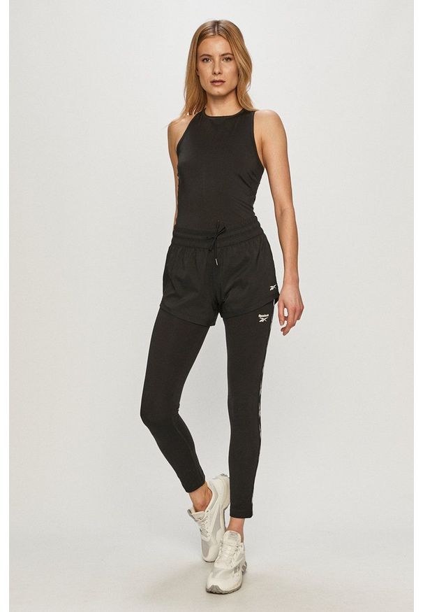 Reebok - Legginsy. Stan: podwyższony. Kolor: czarny