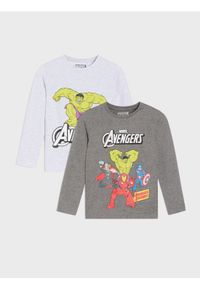 Sinsay - Koszulki z długimi rękawami 2 pack Avengers - wielobarwny. Długość rękawa: długi rękaw. Długość: długie. Wzór: motyw z bajki