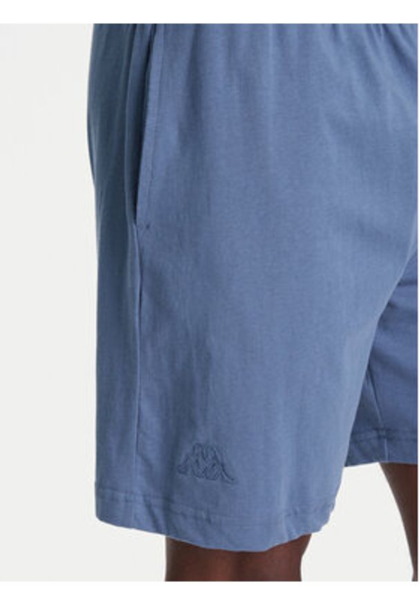 Kappa Szorty sportowe Logo Korpo Cabas 303HZE0 Niebieski Regular Fit. Kolor: niebieski. Materiał: bawełna. Styl: sportowy