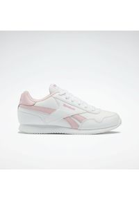 Buty do chodzenia dla dzieci Reebok Royal CL Jogger. Zapięcie: sznurówki. Kolor: biały, wielokolorowy, różowy. Materiał: materiał, syntetyk, tkanina. Szerokość cholewki: normalna. Model: Reebok Royal. Sport: turystyka piesza