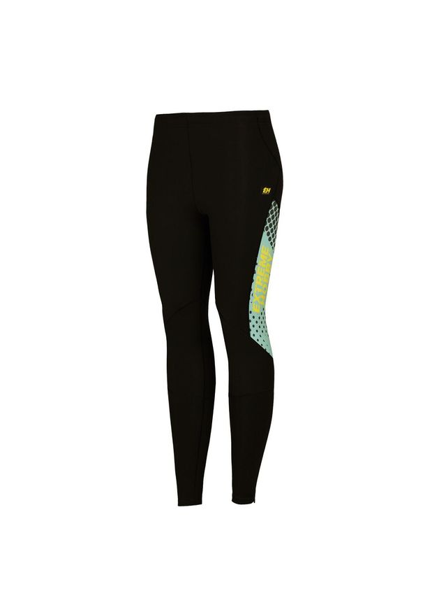 Legginsy do biegania damskie EXTREME HOBBY HALFTONE. Kolor: zielony. Materiał: elastan, poliester. Sezon: wiosna, jesień. Sport: kolarstwo, bieganie
