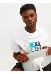Jack & Jones - Jack&Jones T-Shirt Map 12257908 Biały Regular Fit. Kolor: biały. Materiał: bawełna #3