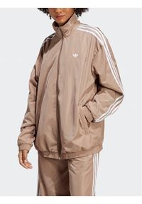 Adidas - adidas Bluza Oversized Track Top IP7143 Brązowy Loose Fit. Kolor: brązowy. Materiał: syntetyk #1