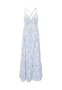 YAS Sukienka letnia Cinni 26036881 Błękitny Regular Fit. Kolor: niebieski. Materiał: bawełna. Sezon: lato #5