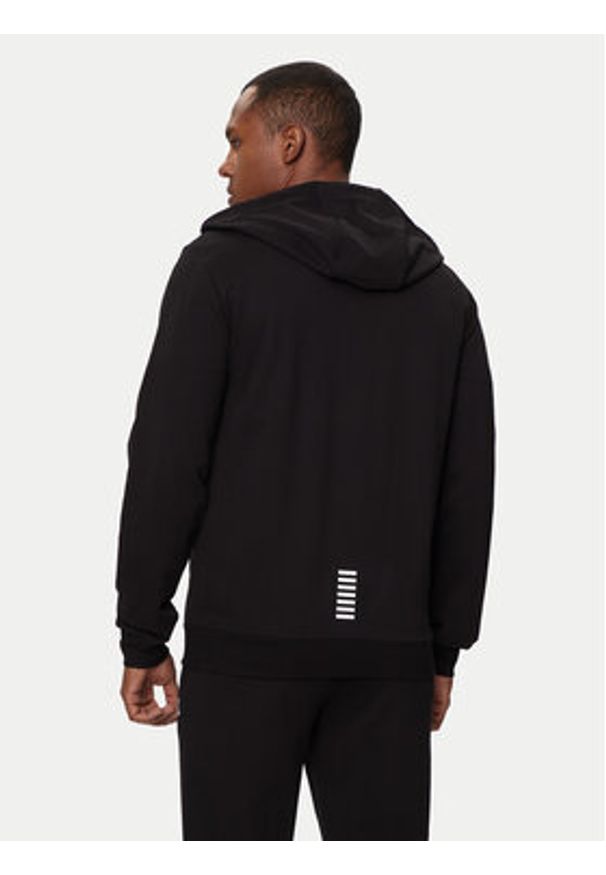 EA7 Emporio Armani Bluza 8NPM33 PJVRZ 1200 Czarny Regular Fit. Kolor: czarny. Materiał: bawełna