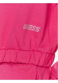 Guess Bluza Eleanora V4RQ09 KC5O0 Różowy Regular Fit. Kolor: różowy. Materiał: bawełna
