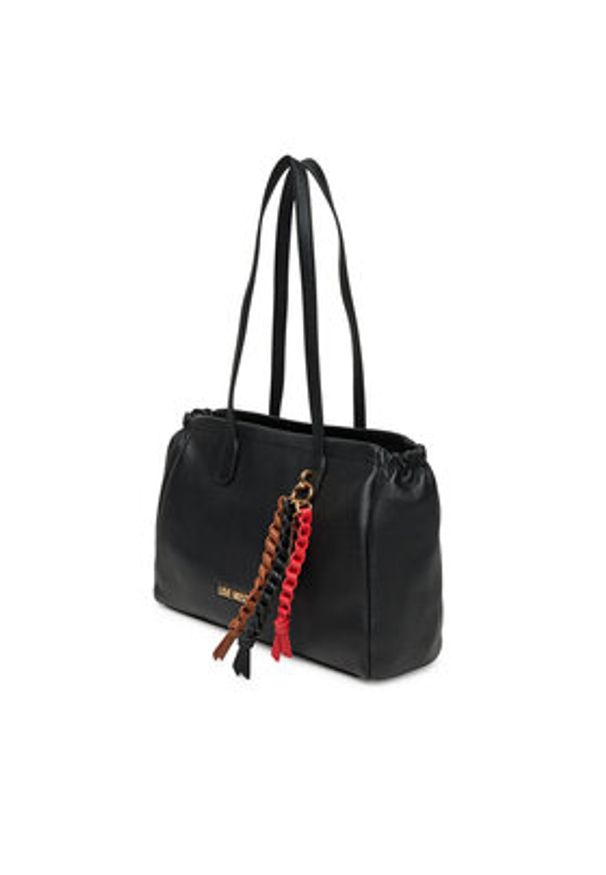 Love Moschino - LOVE MOSCHINO Torebka JC4306PP0MK1100A Czarny. Kolor: czarny. Materiał: skórzane