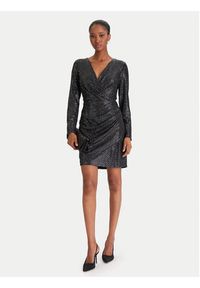 DKNY Sukienka koktajlowa DD5IZ632 Czarny Slim Fit. Kolor: czarny. Materiał: syntetyk. Styl: wizytowy