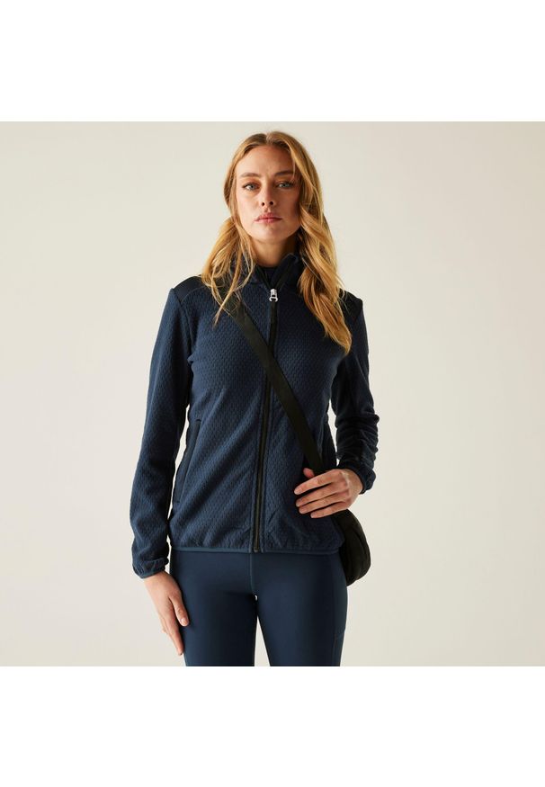 Regatta - Polar damski rozsuwany Ened. Kolor: niebieski. Materiał: polar. Sport: turystyka piesza