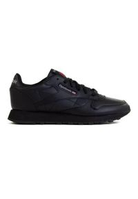 Buty do chodzenia dla dzieci Reebok Classic. Okazja: na co dzień. Kolor: czarny. Materiał: skóra. Model: Reebok Classic. Sport: turystyka piesza