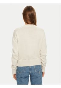 Calvin Klein Jeans Sweter Monogram J20J224802 Écru Regular Fit. Materiał: bawełna #4