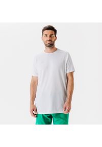 KIPSTA - Koszulka do piłki nożnej z krótkim rękawem Kipsta Viralto Club. Kolor: biały. Materiał: poliester, materiał, tkanina. Długość rękawa: krótki rękaw. Długość: krótkie. Sport: piłka nożna