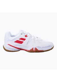 Buty do badmintona damskie Babolat Shadow Spirit. Kolor: biały