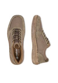 Rieker Półbuty 03089-64 Beżowy. Kolor: beżowy. Materiał: materiał #6