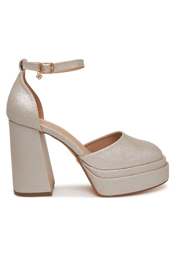 DeeZee Czółenka LW85478-6 Złoty. Kolor: złoty. Materiał: materiał