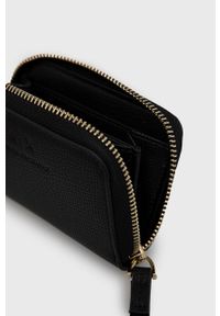 Armani Exchange portfel 948510.1A702 damski kolor czarny. Kolor: czarny. Materiał: materiał. Wzór: gładki #3