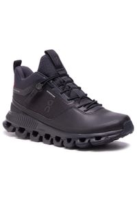 Sneakersy On Cloud Hi Waterproof 2899672 All Black. Kolor: czarny. Materiał: skóra #1