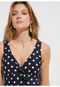 bonprix - Sukienka kąpielowa na szerokich ramiączkach. Kolor: czarny. Długość rękawa: na ramiączkach. Styl: elegancki #3