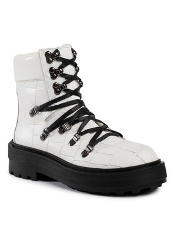 Sergio Bardi Trapery SB-68-10-000909 Biały. Kolor: biały. Materiał: skóra